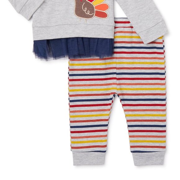 Way To Celebrate Baby Unisex Thanksgiving Outfit, Size 0-3M - Picture 5 of 5